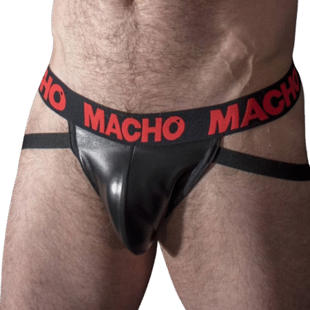 MACHO - MX25RC JOCK CUERO ROJO XL