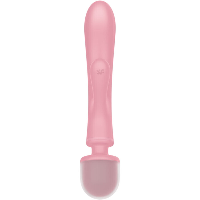 SATISFYER - TRIPLE LOVER MASAJEADOR VIBRADOR RABBIT ROSA - Imagen 4