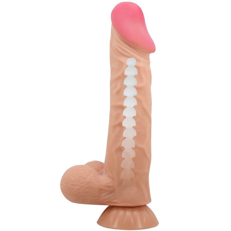 PRETTY LOVE - SLIDING SKIN SERIES DILDO REALÍSTICO CON VENTOSA PIEL DESLIZANTE 24 CM - Imagen 5