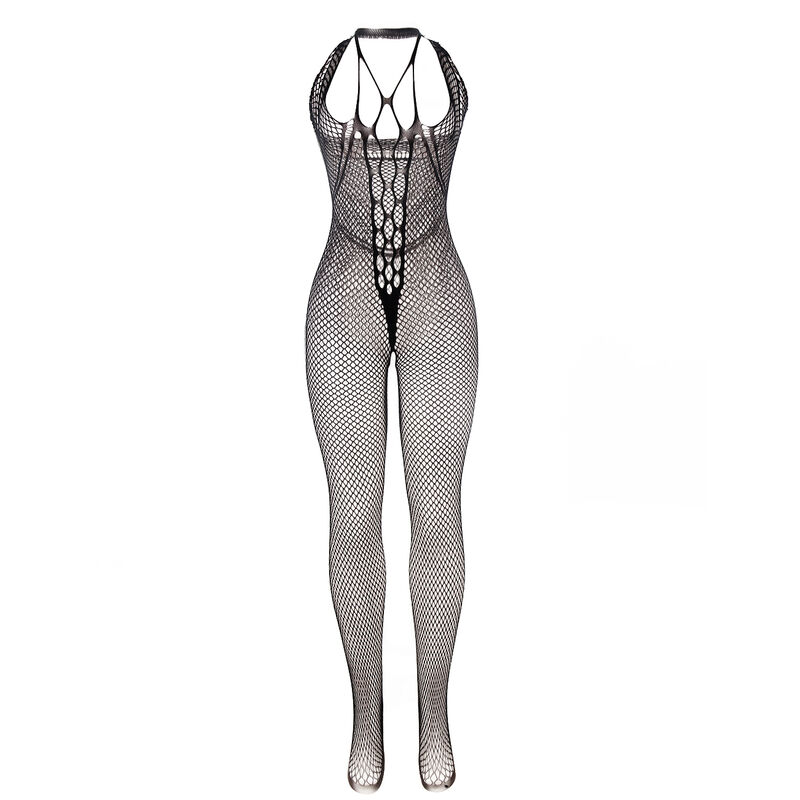 SUBBLIME - 951788 BODYSTOCKING LARGO DE REJILLA TIRANTES EN PECHO Y ESPALDA NEGRO TALLA ÚNICA - Imagen 3