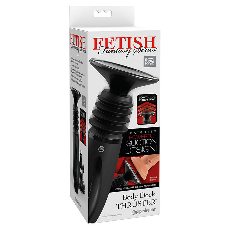 FETISH FANTASY SERIES - BODY DOCK THRUSTER SUJETA DILDOS CON 7 MODOS DE EMPUJE NEGRO - Imagen 5