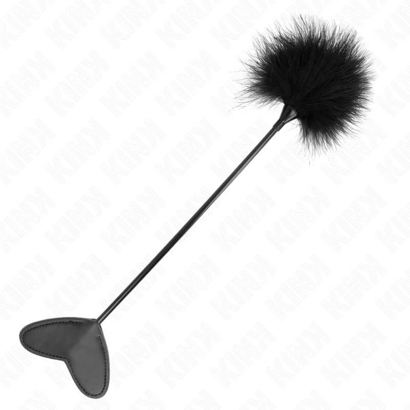 KINK - PLUMAS PARA COSQUILLAS CON PALETA DE CORAZÓN 31 CM - Imagen 2