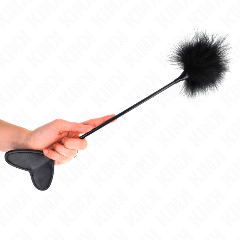KINK - PLUMAS PARA COSQUILLAS CON PALETA DE CORAZÓN 31 CM - Imagen 4