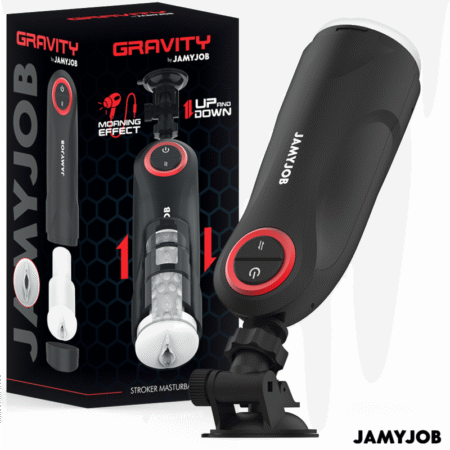 JAMYJOB - GRAVITY MASTURBADOR VAGINA AUTOMÁTICO 5 MODOS DE EMPUJE Y EFECTO SONIDO