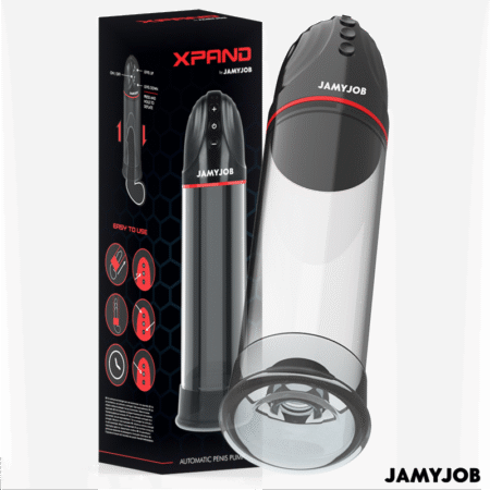 JAMYJOB - XPAND BOMBA AUTOMÁTICA 3 NIVELES DE ONDAS ESTIMULADORAS GRIS