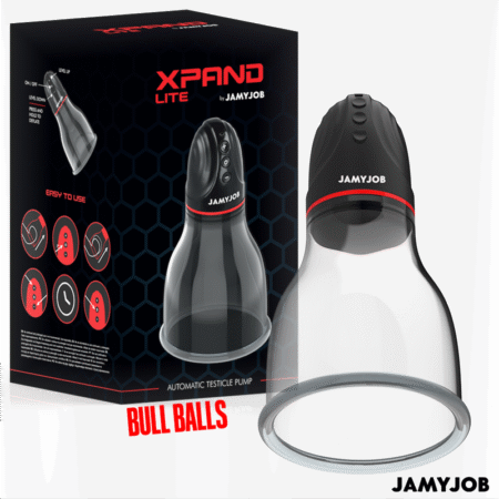 JAMYJOB - XPAND LITE BOMBA AUTOMTICA DE TESTÍCULOS 3 NIVELES DE ONDAS ESTIMULADORAS GRIS