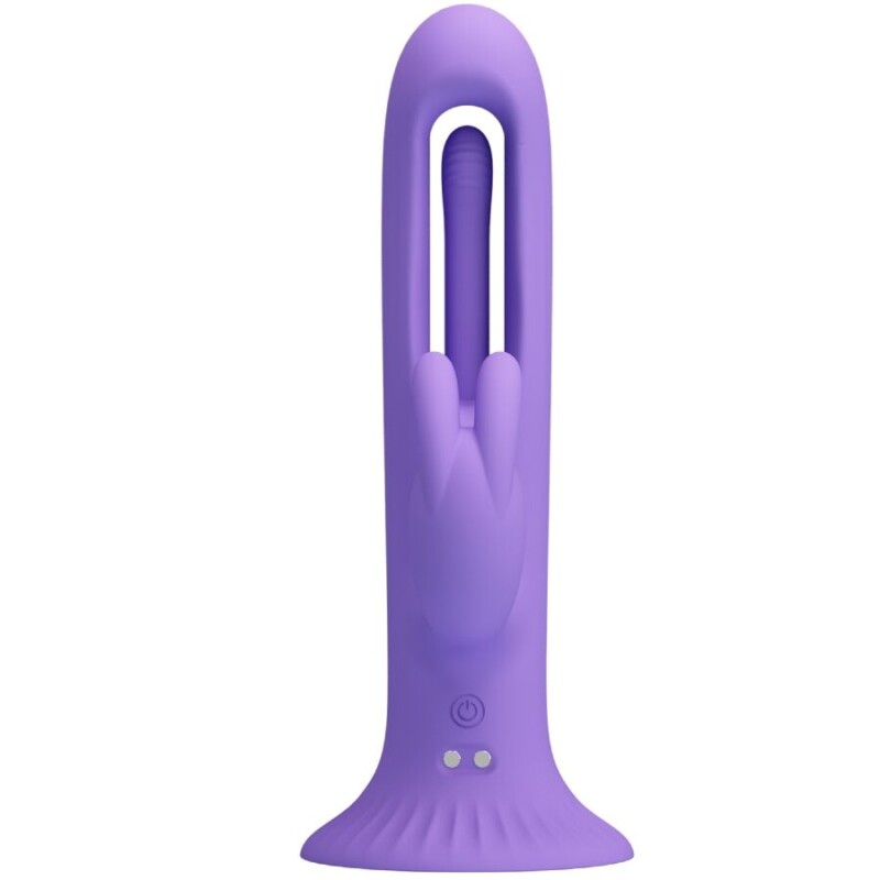 PRETTY LOVE - KILLMOULIS VIBRADOR RABBIT 12 MODOS DE VIBRACIÓN MORADO - Imagen 2