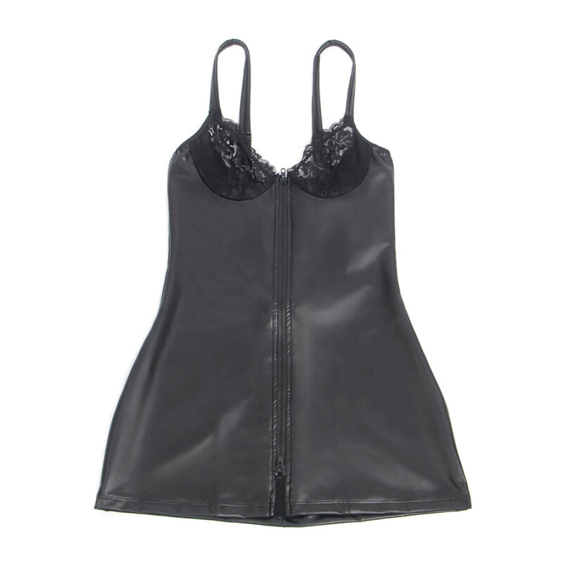 SUBBLIME - 957568 VESTIDO DE CUERO CON CREMALLERA NEGRO S/M - Imagen 5