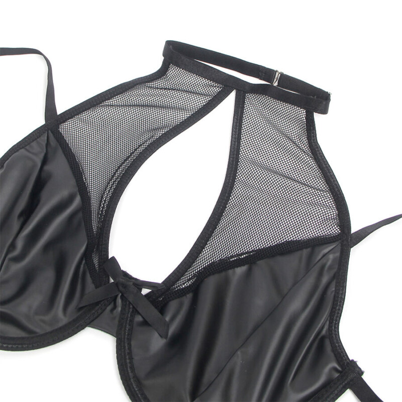 SUBBLIME - 957582 CONJUNTO SUJETADOR Y FALDA DE CUERO NEGRO S/M - Imagen 5