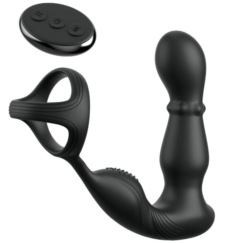 ANAL FANTASY ELITE COLLECTION - ANILLO Y MASAJEADOR ANAL VIBRADOR CON CONTROL REMOTO