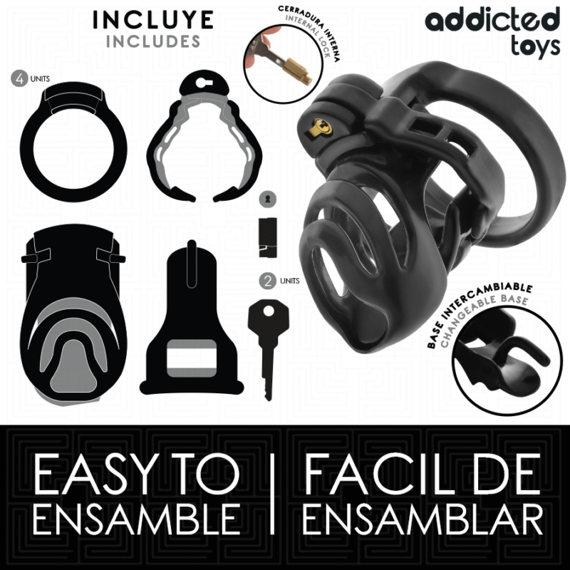 ADDICTED TOYS LOCKED - ETERNAL LOCK JAULA PARA PENE 9 CM - Imagen 4
