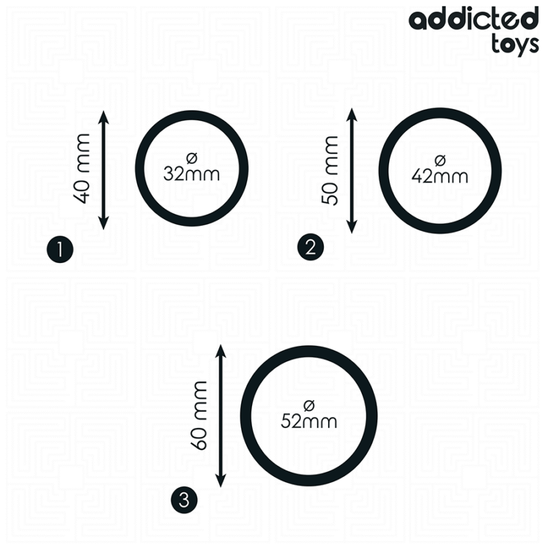 ADDICTED TOYS - SET DE ANILLOS SILICONA MODELO 2 - Imagen 4