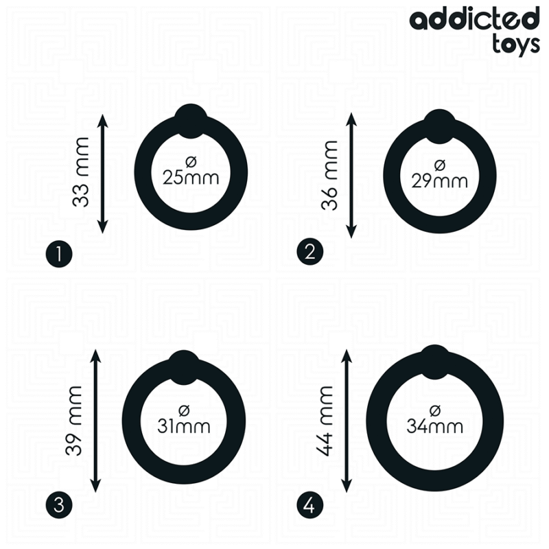 ADDICTED TOYS - SET ANILLOS SILICONA DE PRESIÓN - Imagen 4