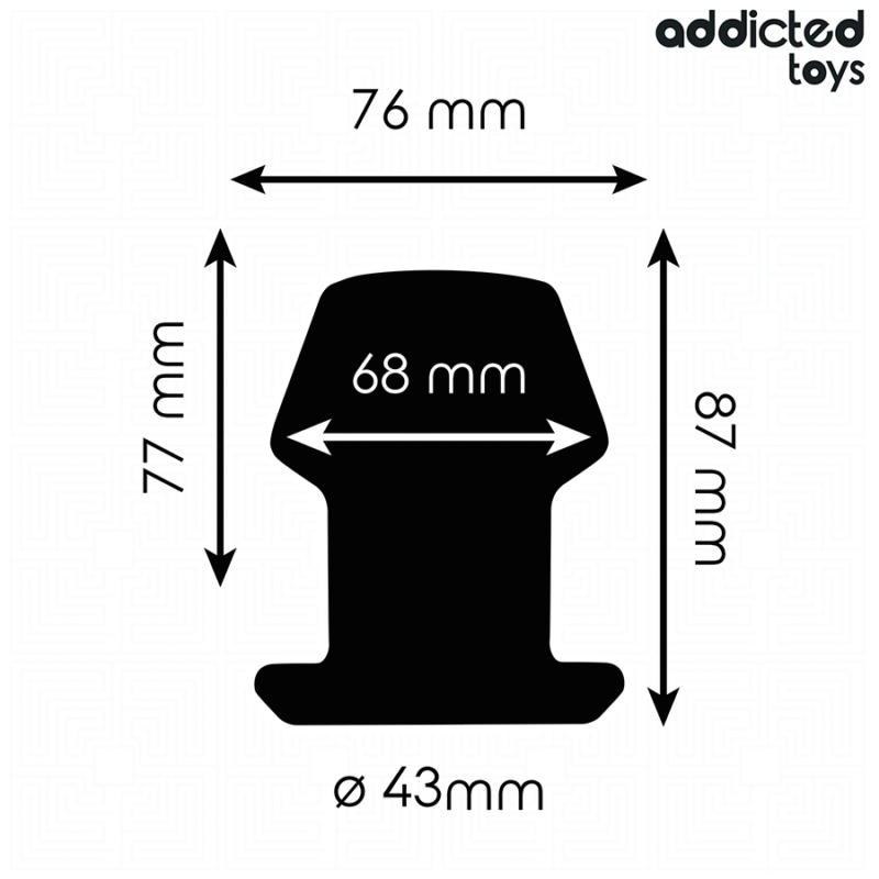 ADDICTED TOYS - PLUG ANAL HUECO EXTREM SILICONA TALLA M 8,7 CM - Imagen 4