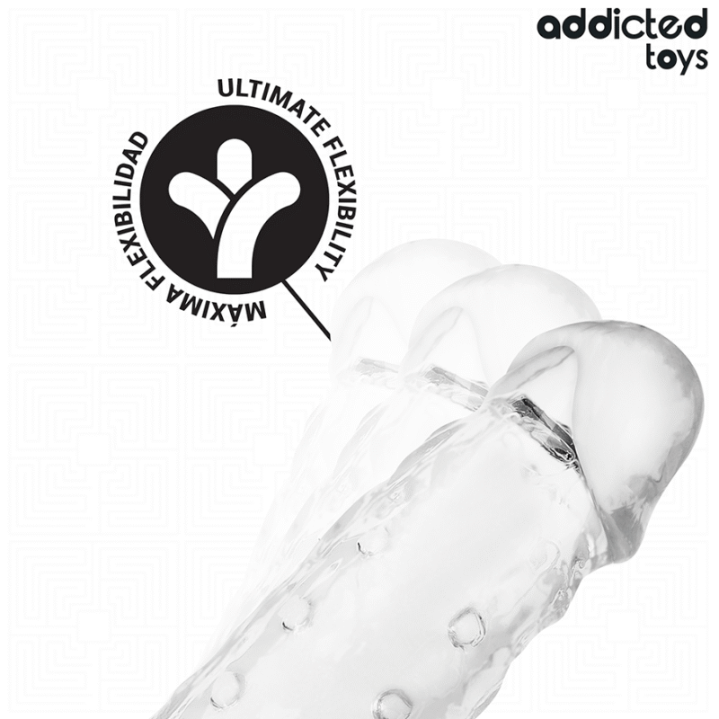 ADDICTED TOYS - FUNDAS PARA EL PENE TRANSPARENTE TALLA M 27 CM - Imagen 5