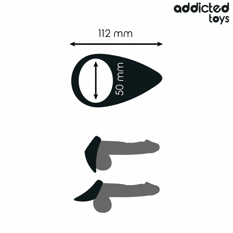 ADDICTED TOYS - ANILLO CON FORMA DE LÁGRIMA PARA EL PENE - Imagen 4