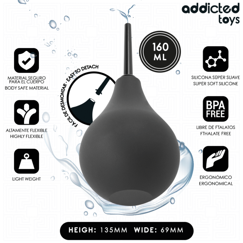 ADDICTED TOYS - LIMPIADOR ANAL DE VIAJE TALLA M 160 ML - Imagen 2