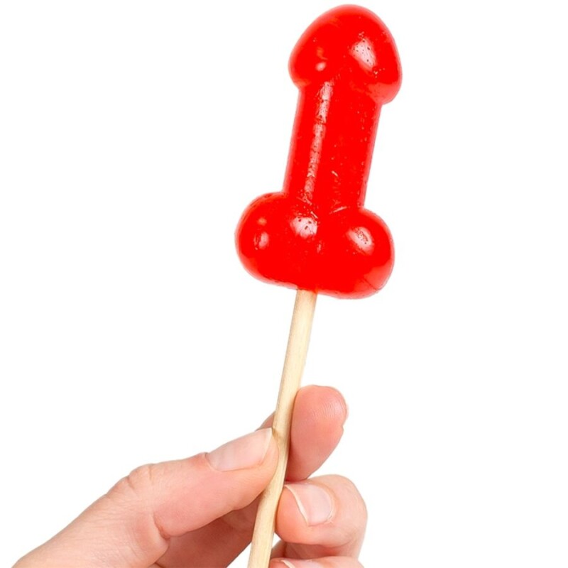 SECRETPLAY - PIRULETA PENE CARAMELO CEREZA CON EFECTO CALOR PICANTE - Imagen 2