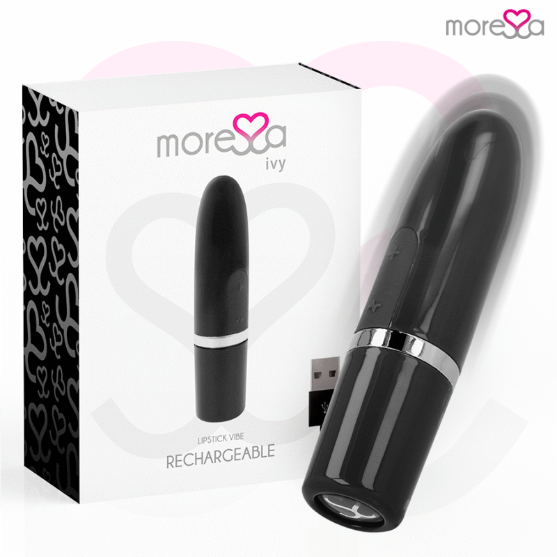 MORESSA - IVY MASAJEADOR SIMULADOR LABIAL DE VIAJE NEGRO