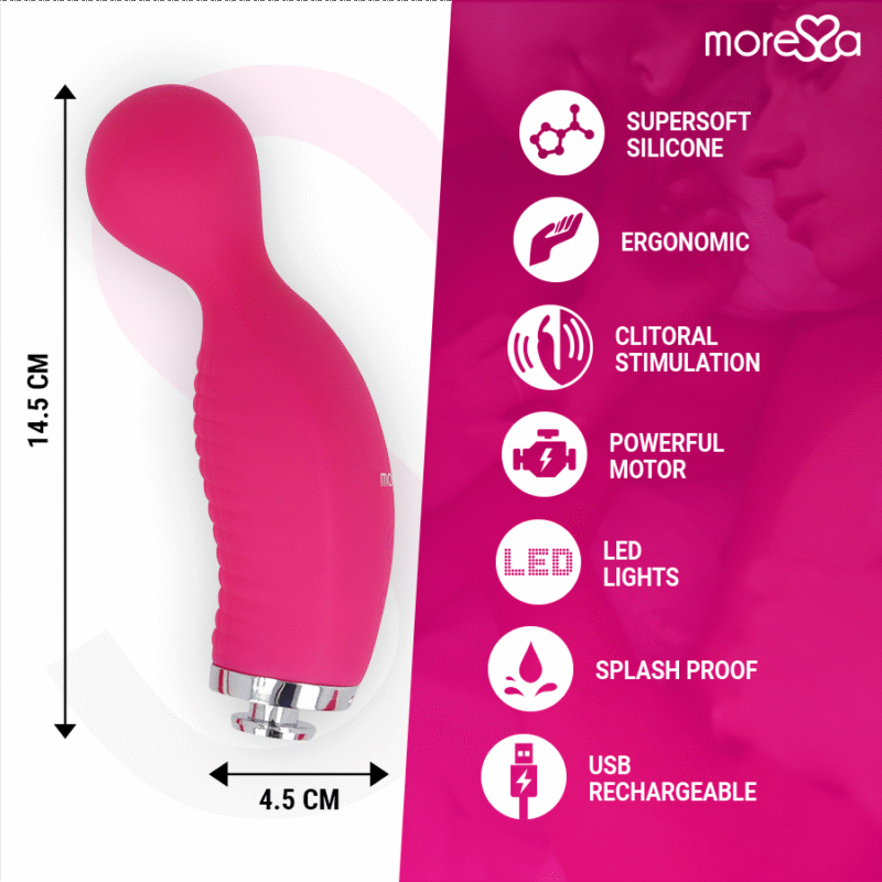 MORESSA - KIRK DUO ONDAS ESTIMULADORAS + MASAJEADOR MULTI PRESTACIONES PREMIUM SILICONE RECARGABLE - Imagen 4