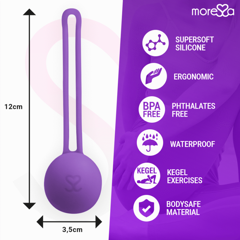 MORESSA - OSIAN ONE ENTRENAMIENTO SUELO PELVICO 51gr PREMIUM SILICONA LILA - Imagen 4