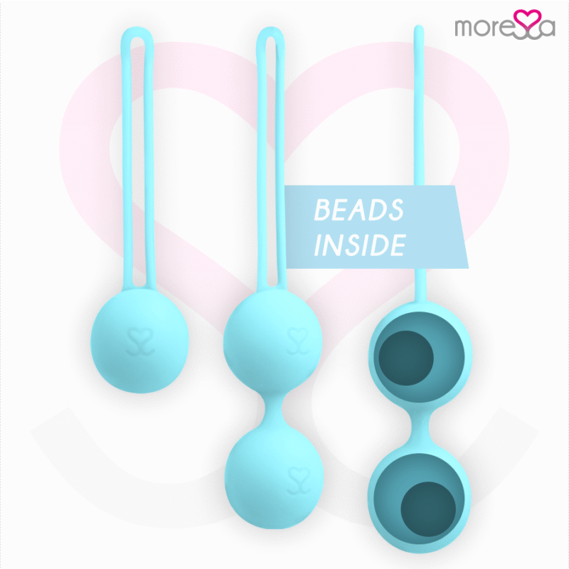 MORESSA - OSIAN SET Osian One; 51 Gr / Osian Two; 101 Gr / Osian Three 85 gr PREMIUM SILICONA TURQUESA - Imagen 2