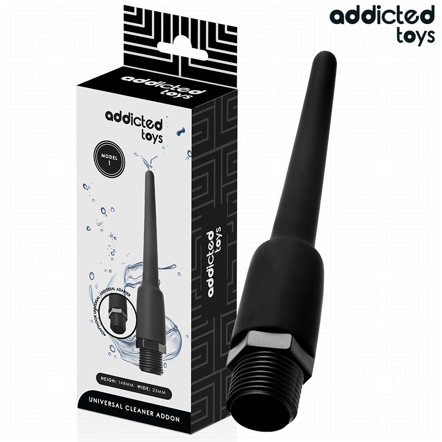 ADDICTED TOYS - LIMPIADOR ANAL CON ADAPTADOR UNIVERSAL MODELO 1
