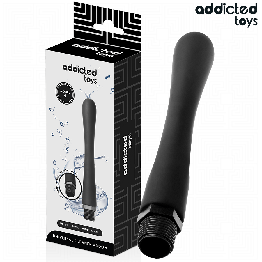 ADDICTED TOYS - LIMPIADOR ANAL CON ADAPTADOR UNIVERSAL MODELO 4