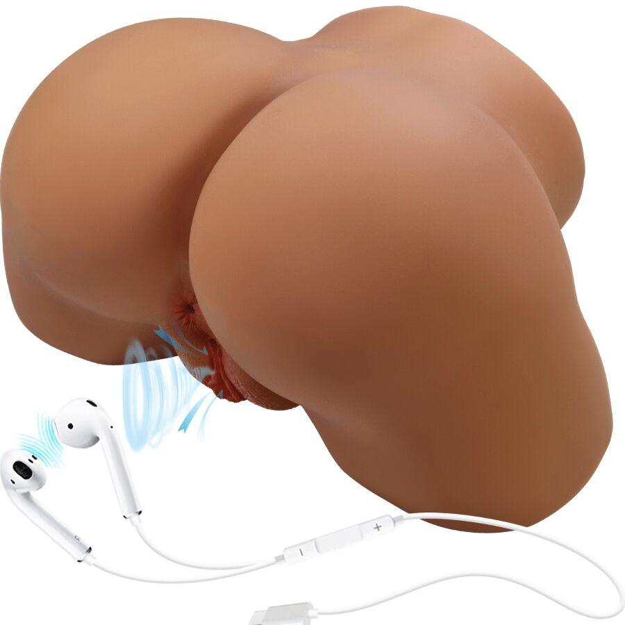 CRAZY BULL - GERIANN TRASERO FEMENINO REALISTA VIBRADOR SUCCIONADOR CON SONIDO 5.5 KG - Imagen 2