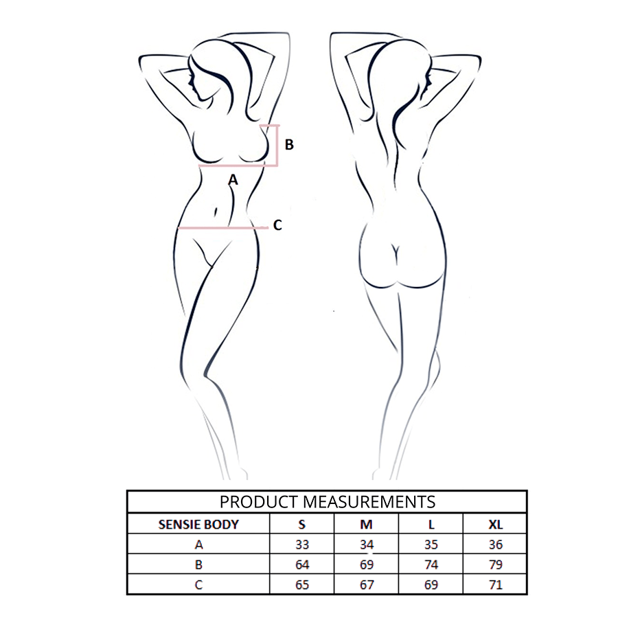 PASSION - SENSIE BODY BURDEOS L/XL - Imagen 4