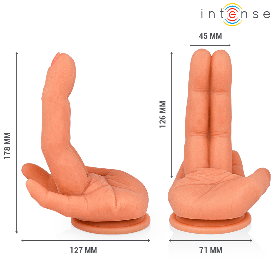 INTENSE - LEELA ESTIMULADOR PUNTOG MANO FLEXIBLE 12,6 CM - Imagen 2