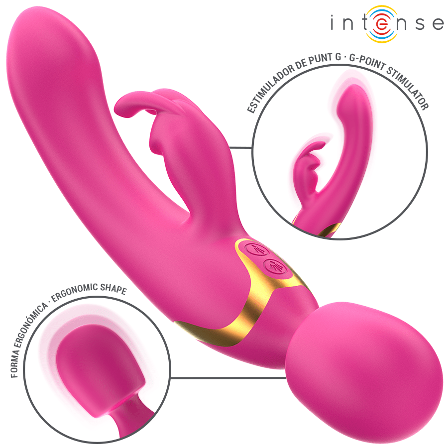 INTENSE - WINONA DOBLE VIBRADOR RABBIT WAND - Imagen 2
