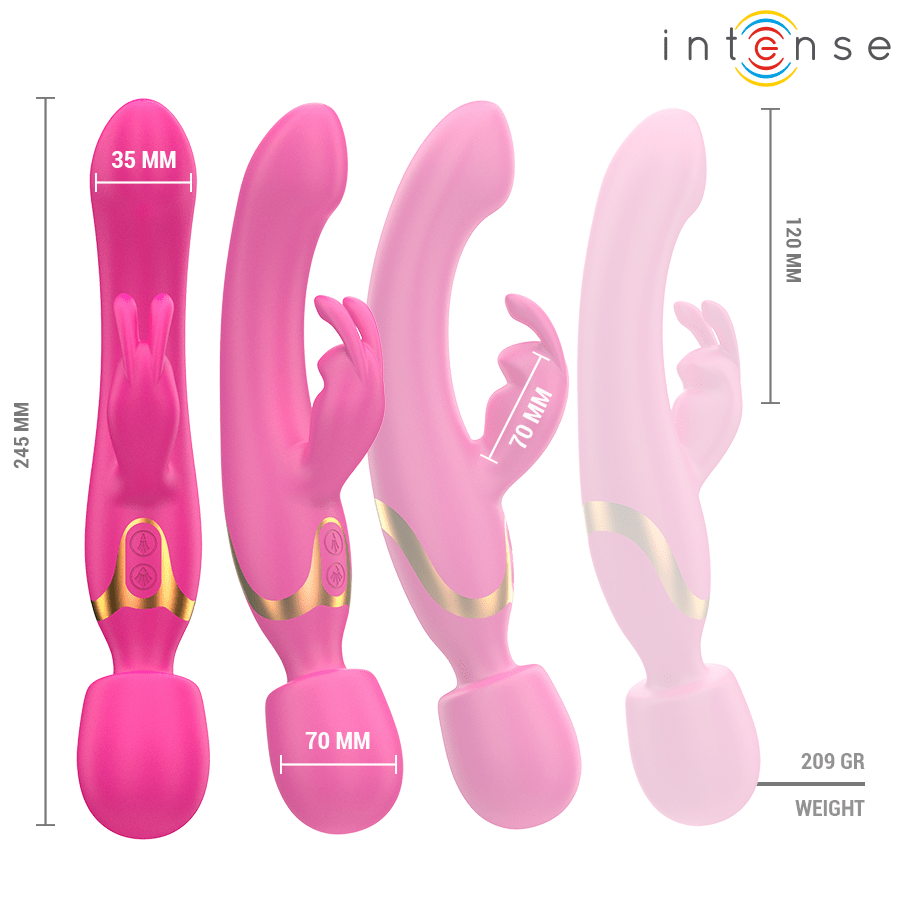 INTENSE - WINONA DOBLE VIBRADOR RABBIT WAND - Imagen 5