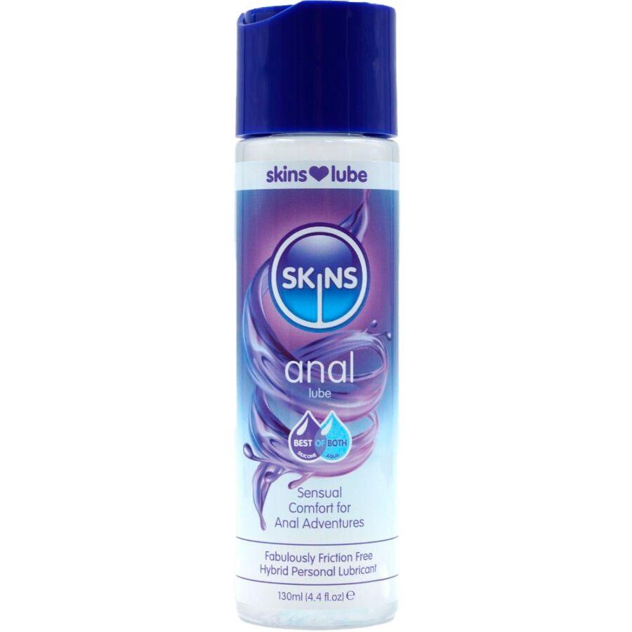 SKINS - ANAL LUBRICANTE HÍBRIDO BASE DE AGUA  SILICONA 130 ML