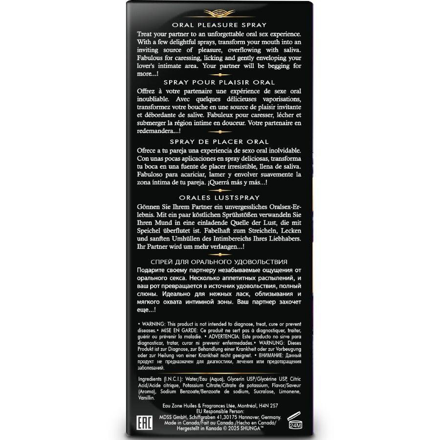 SHUNGA - WAVES PLEASURE SPRAY ORAL SEDUCTOR FRUTAS EXÓTICAS 20 ML - Imagen 4