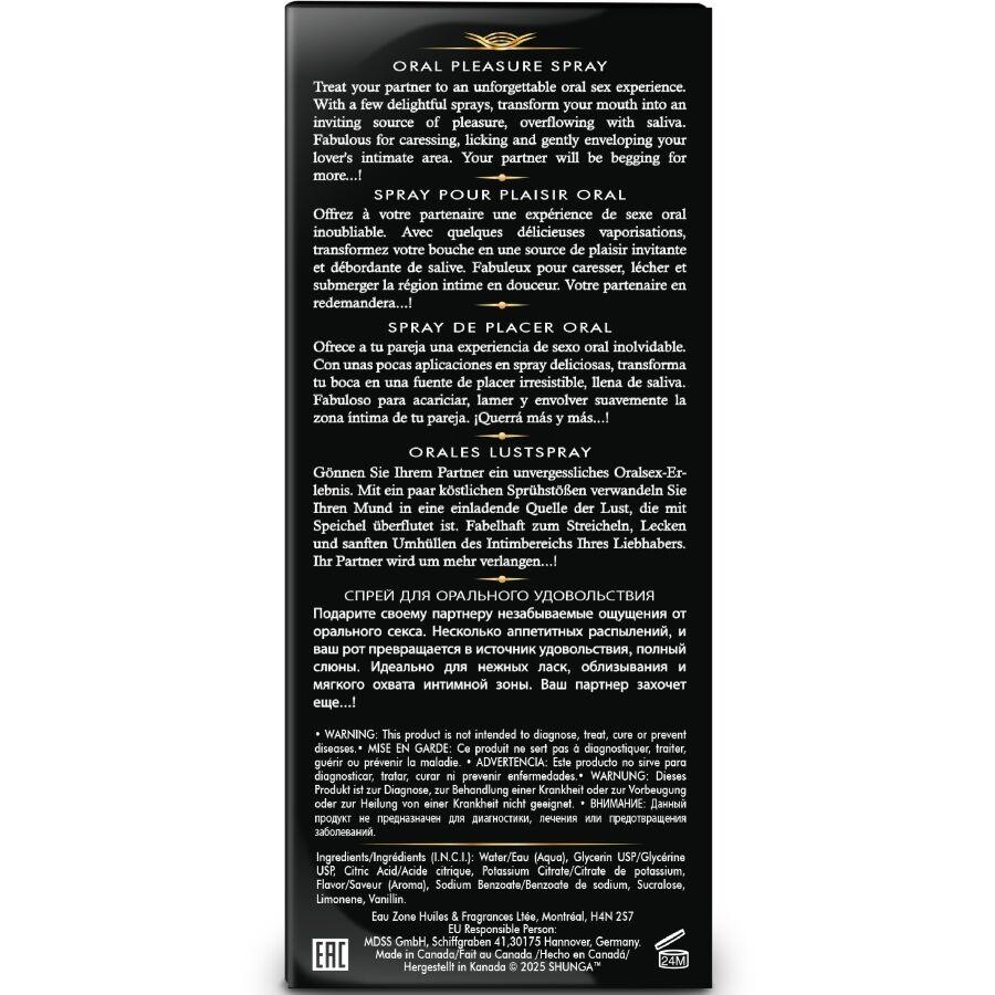 SHUNGA - WAVES PLEASURE SPRAY ORAL SEDUCTOR SANDÍA 20 ML - Imagen 4