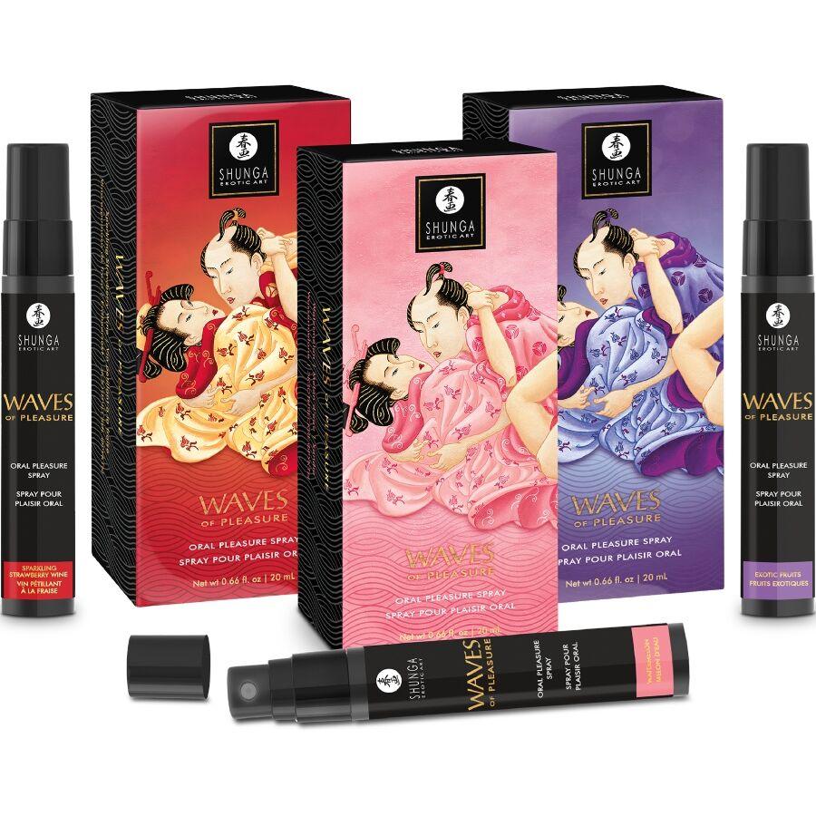 SHUNGA - WAVES PLEASURE SPRAY ORAL SEDUCTOR SANDÍA 20 ML - Imagen 5
