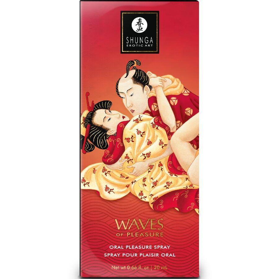 SHUNGA - WAVES PLEASURE SPRAY ORAL SEDUCTOR FRESA 20 ML - Imagen 3