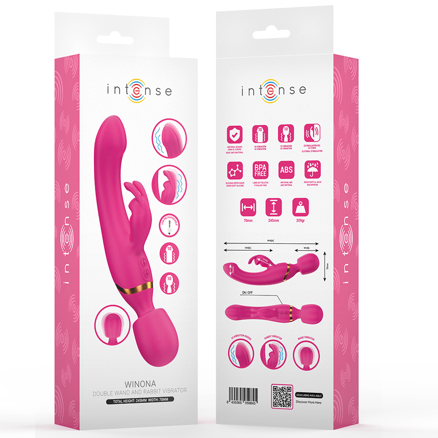 INTENSE - WINONA DOBLE VIBRADOR RABBIT WAND - Imagen 3