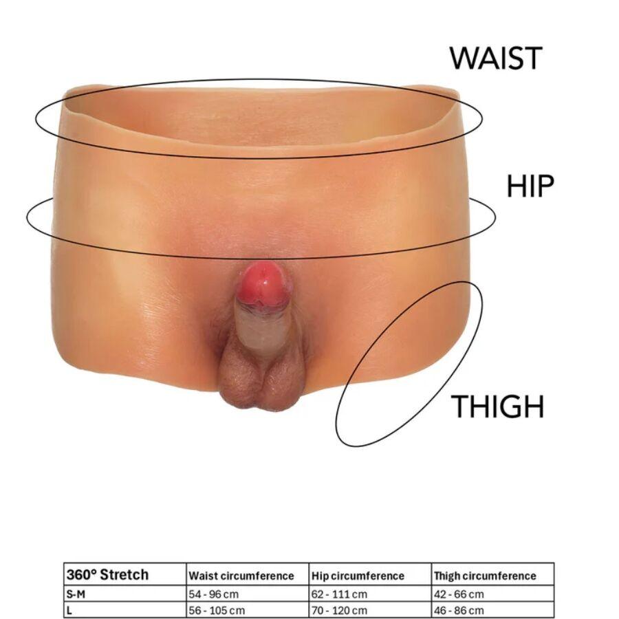 HIDDEN DESIRE - ALTER EGO BÓXER CON PENE 18 CM NATURAL TALLA S/M - Imagen 5