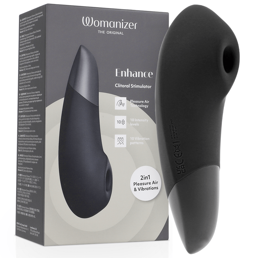 WOMANIZER - ENHANCE ESTIMULADOR DE CLITORÍS NEGRO