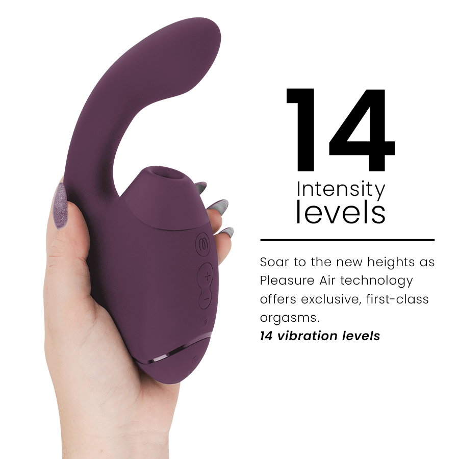 WOMANIZER - DUO NEXT ESTIMULADOR VIBRADOR DUAL CLÍTORIS PUNTOG MORADO - Imagen 5