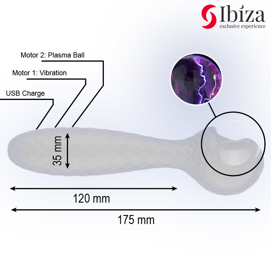 IBIZA - VIBRADOR Y ESTIMULADOR ESFERA DE PLASMA - Imagen 5