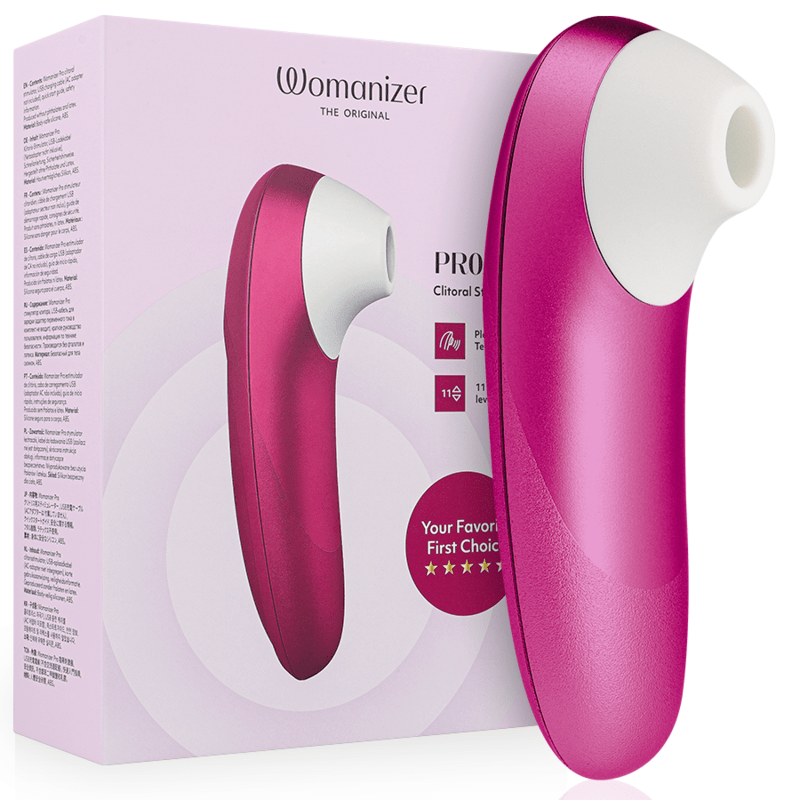 WOMANIZER - PRO VIBRANT ESTIMULADOR DE CLÍTORIS ROSA