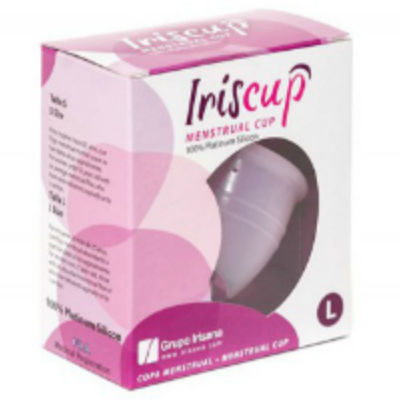 IRISCUP - COPA MESTRUAL ROSA GRANDE + BOLSA ESTERILIZADORA GRATIS - Imagen 2