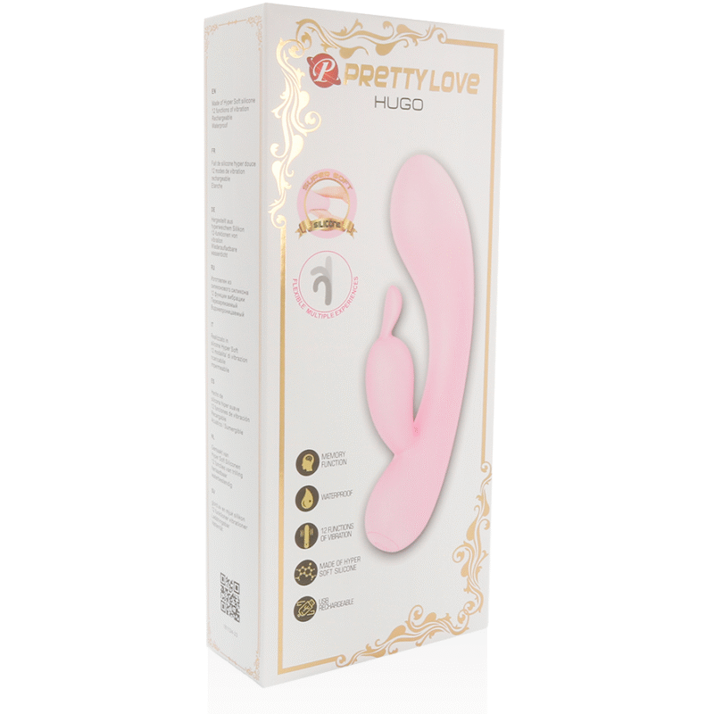 PRETTY LOVE - SMART HUGO VIBRADOR RABBIT CON OREJITAS - Imagen 2