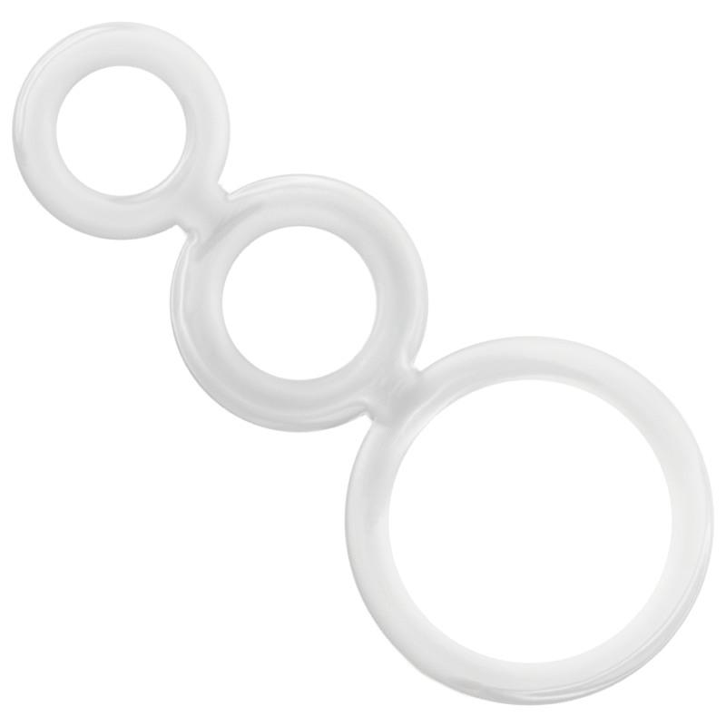 ADDICTED TOYS - SET ANILLOS PENE Y TESTÍCULOS CLEAR - Imagen 2