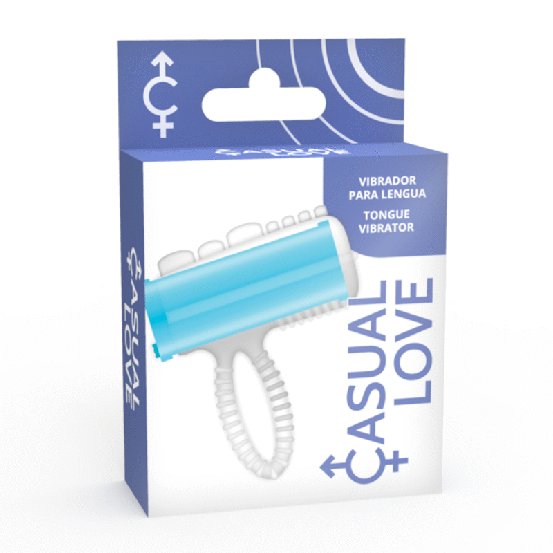 CASUAL LOVE - RING TONGUE VIBRATING AZUL - Imagen 3